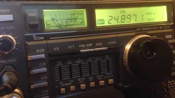 Icom 735 - Performance Filter 250hz FL63A Video 2 - IW2NOY