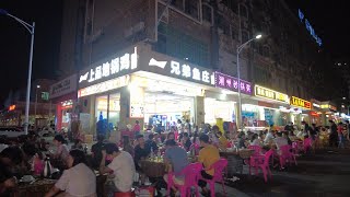 深圳坪山竹坑村，看看百姓在街道旁的夜市和擺攤生活狀況