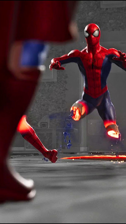Iam impressed spider man vs Superman #marvel #superman #spidrman