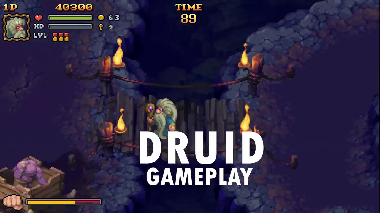 Battle Axe Gameplay: Druid Iolo in action