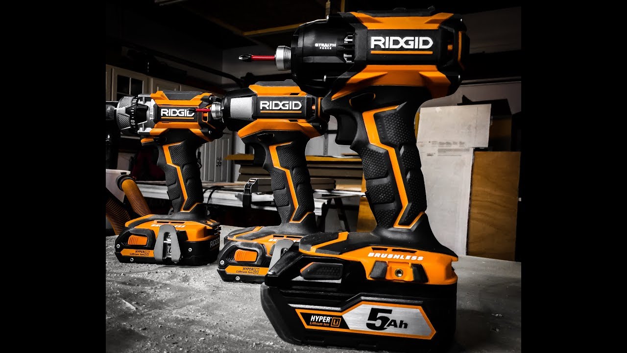 CReeves Makes Ridgid Power Tools Stealth Force Pulse VS. GEN5X Brushless Impact Comparison ep023