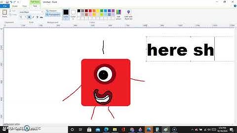Making Numberblock 1 In Paint
