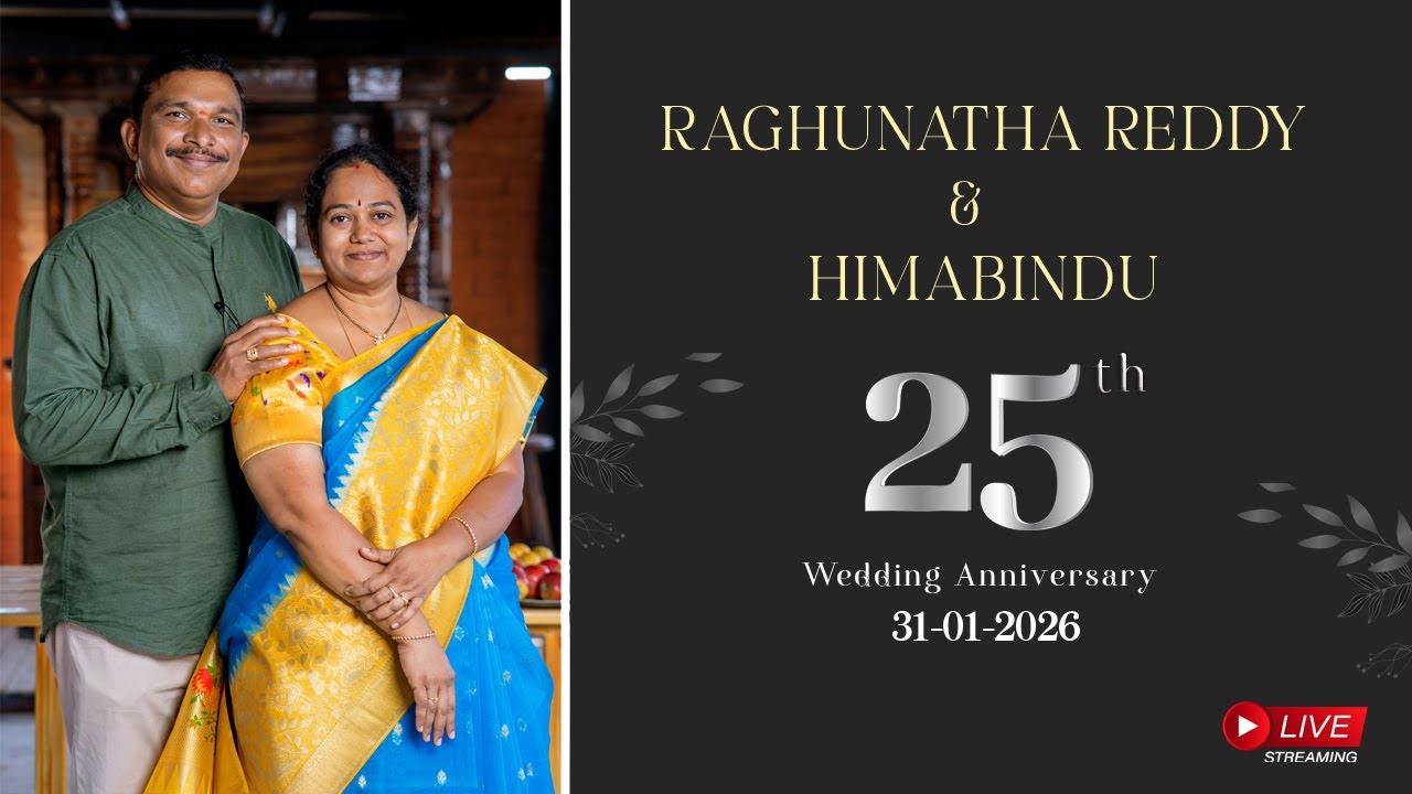 Raghunatha Reddy & Himabindu 25th Wedding Anniversary live stream - YouTube