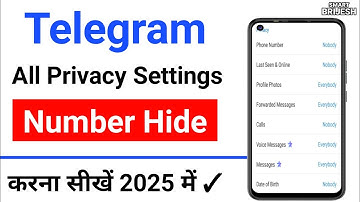 telegram me number hide kaise kare | telegram privacy settings | telegram number hide | smartbrijesh