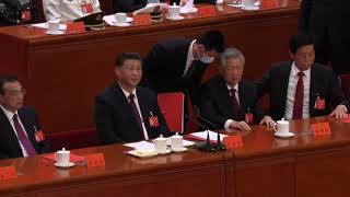 Çin Komünist Parti Kongresi Eski Devlet Başkanı Jintao Salondan Çıkarıldı