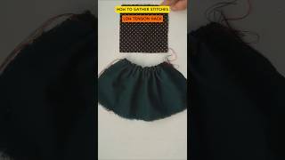How to Gather Fabric using Lower Tension Stitches #sewinghack #machinebasting #sewingtips