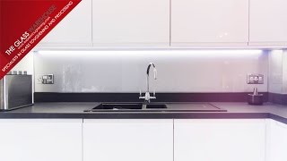 Glass Kitchen Splashback Installation | Modern Kitchen Transformation UK | Express Glass Warehouse