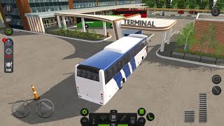 Mobil Bus Melintasi Jalan Di Ibu Kota - Mobil Balap Bus Simulator Games - Android Gameplay screenshot 4