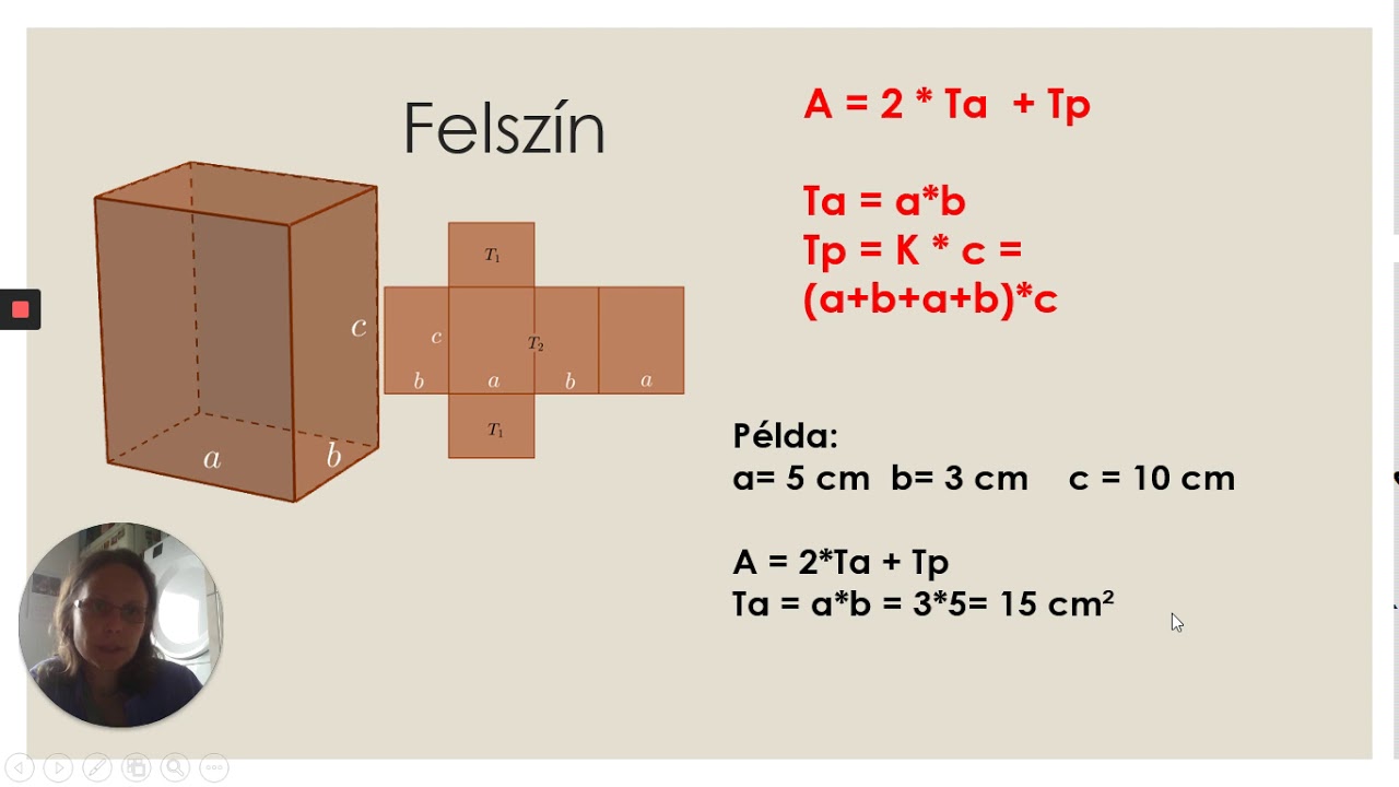 Hasáb felszíne és térfogata