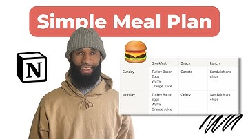 Make a Weekly MEAL PLANNER with RECIPES in Notion
