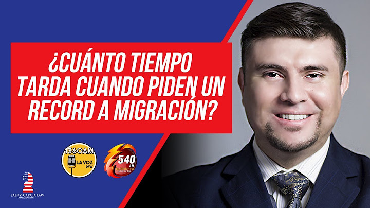 ¿Cuánto tiempo tarda cuando piden un record a migración?
