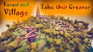 Tutorial HOW TO make a FOREST MAP with a VILLAGE in TABS unit creator - GAME TUTORIAL | Dimboss 2022