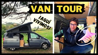 VAN TOUR | CAMPERIZACIÓN FURGONETA CAMPER  (Aquí vivimos y viajamos todo el año ) | Van Life