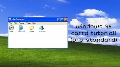 tutorial on this windows 95 pro-standard carrd! - © femcel2006