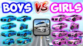🤣3D Driving Class BOYS💙 vs GIRLS🩷Drag Race Tournament screenshot 2