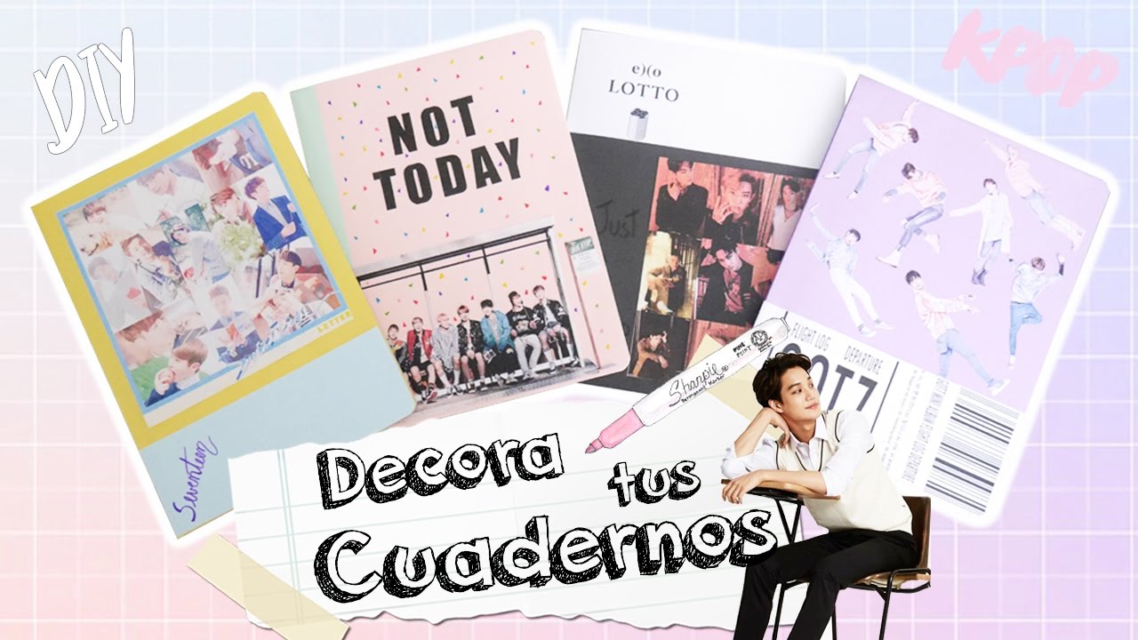 DIY K-POP : Decora tus cuadernos SEVENTEEN/ GOT7/ BTS/ EXO - thptnganamst.edu.vn