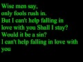 UB40 - (I Can't Help) Falling In Love With You(Lyrics)