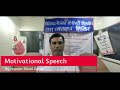 Motivational speech by our regular donor on occasion of national voluntary blood donation day 2021