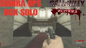 Shinra Ops UGX Solo - Call Of Duty World At War Custom Zombies (No Commentary)