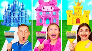 One Colored House Challenge | Funny Situations and Fails by BaRaFun Challenge