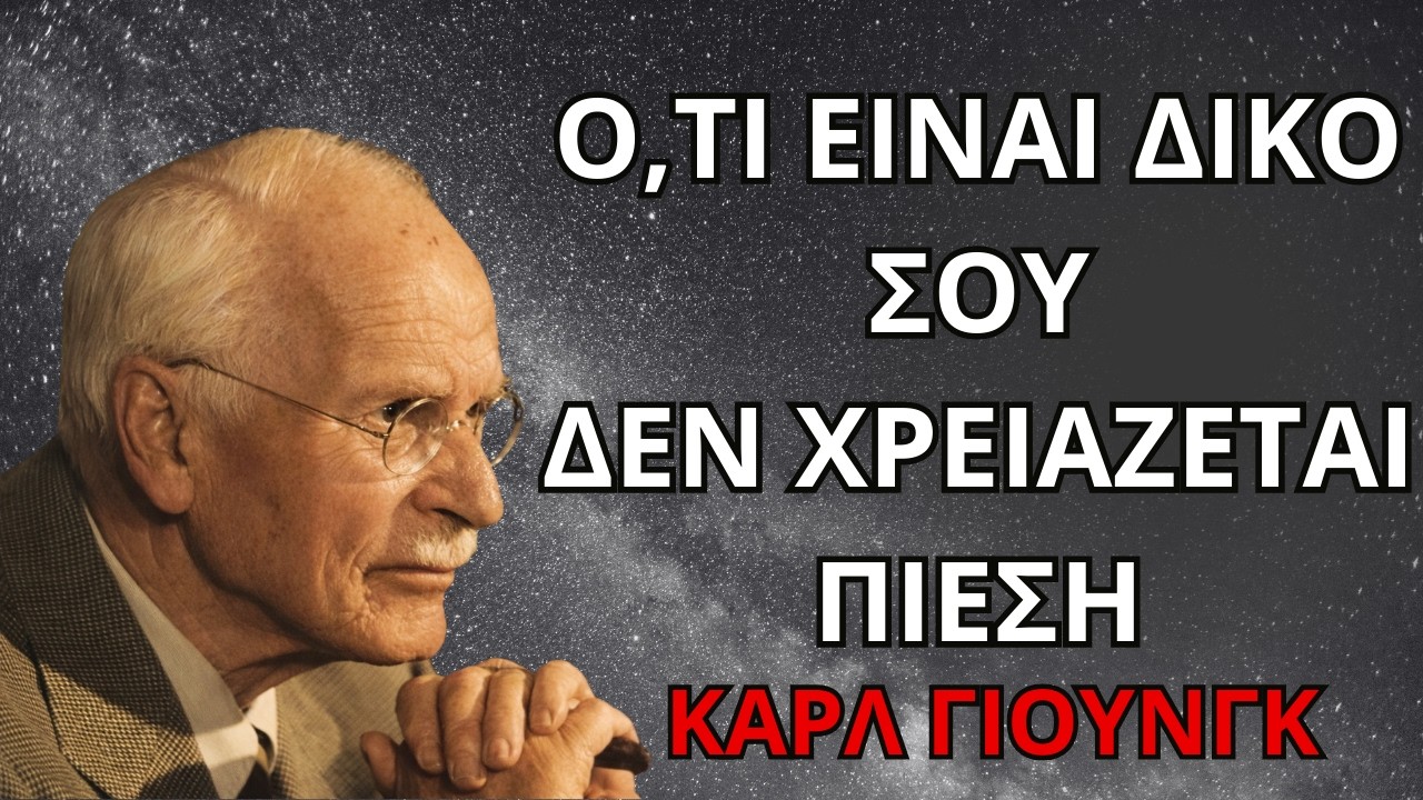 ΑΥΤΟ ΠΟΥ ΕΙΝΑΙ ΔΙΚΟ ΣΟΥ ΔΕΝ ΧΡΕΙΑΖΕΤΑΙ ΝΑ ΤΟ ΠΙΕΖΕΙΣ — ΑΠΛΩΣ ΝΑ ΤΟ ΕΠΙΤΡΕΠΕΙΣ — ΚΑΡΛ ΓΙΟΥΝΓΚ