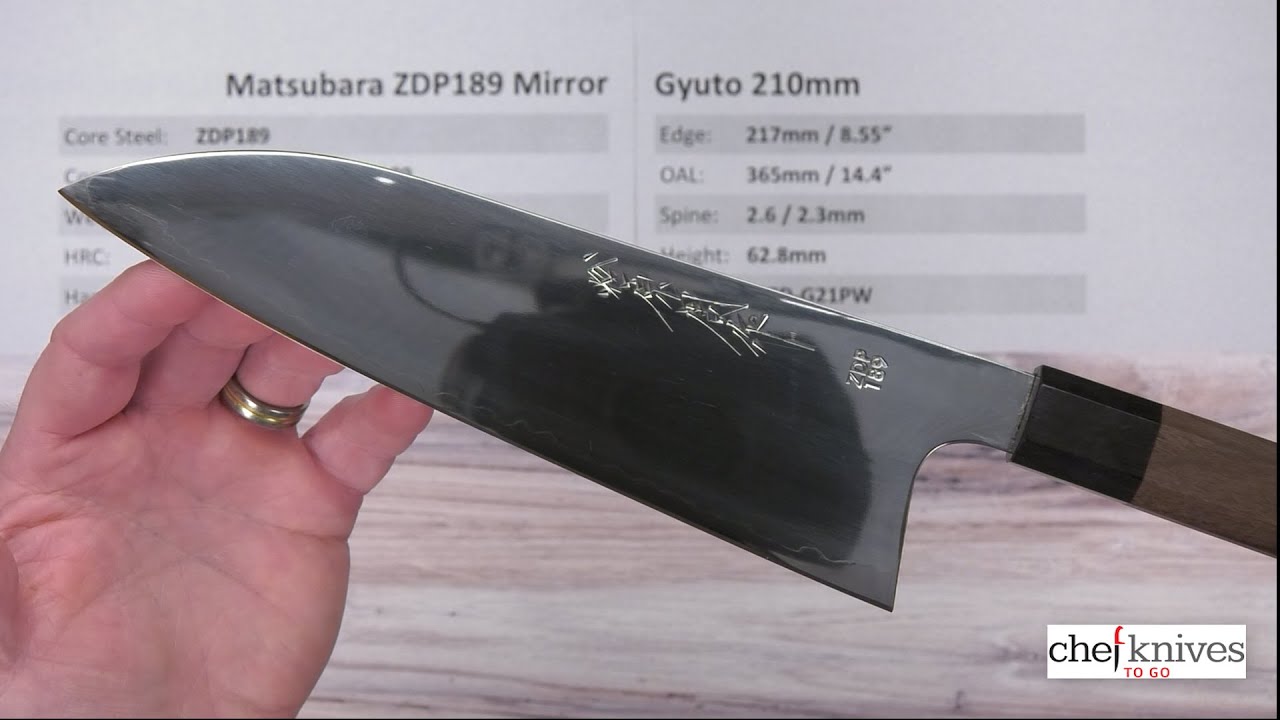 Matsubara ZDP189 Mirror Gyuto 210mm