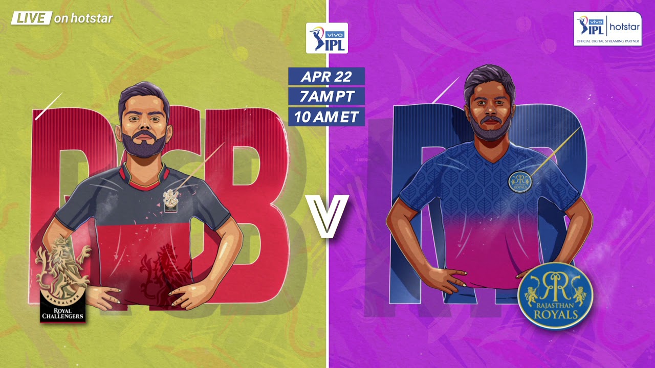 Watch RCB Vs RR LIVE on Hotstar