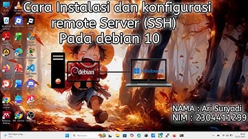 Cara Menginstal Dan Konfigurasi remote server SSH pada debian 10 dan menguji coba melalui PuTTY