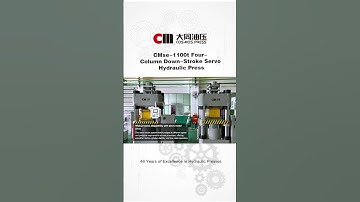 CMse 1100t Four-Column Down-Stroke Servo Hydraulic Press: High repetition accuracy. Low scrap rate.