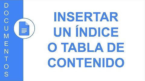 [DOCUMENTOS] INSERTAR UN ÍNDICE O TABLA DE CONTENIDO | USO DE LOS FORMATOS DE ENCABEZADO
