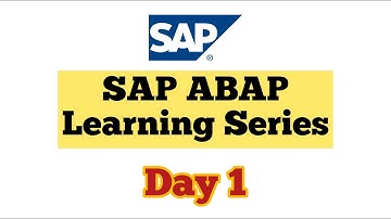 SAP ABAP DAY 1