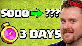WHERE do I Finish in a 3 DAY PUSH ?! (Clash of Clans)