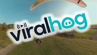 Paraglider Gets the Ball || ViralHog