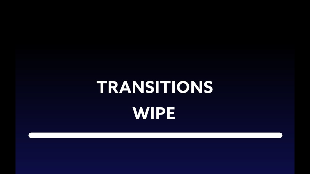 Transitions: Wipe