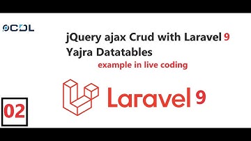 (02) jQuery ajax Crud with Laravel Yajra Datatable l Add Bootstrap Modal