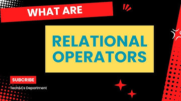Relational Operators in C Language |Relational Operator in C Program |C Language Course|tech&cs dept