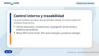 CONTABILIDAD DE VEHÍCULOS DE INVERSIÓN INMOBILIARIA. SPV, FONDOS, SOCIMI/REIT