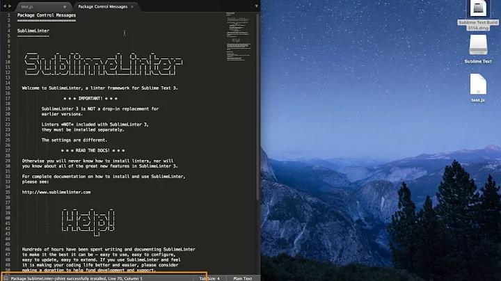 Install JShint in Sublime Text 3