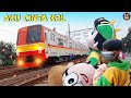 Badut Mampang Lucu NAIK KERETA API || AKU CINTA KRL Kereta Listrik Kita