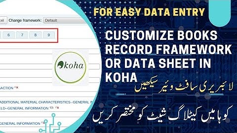 How to Customize Cataloging MARC Field in KOHA
