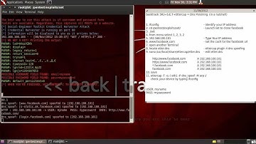 backtrack 5R3+S.E.T+Ettercap = Dns Poisoning (MITM attack)