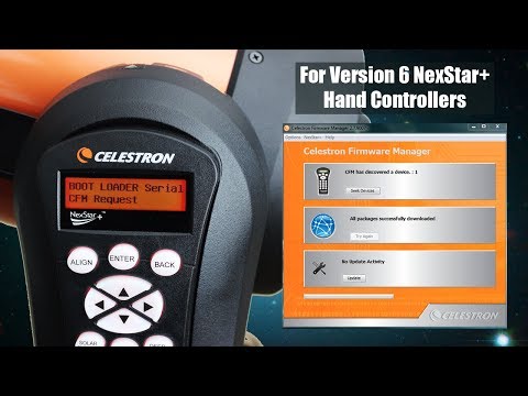 How to Update a Celestron Computerized Mount & Hand Controller (Version 6) with CFM
