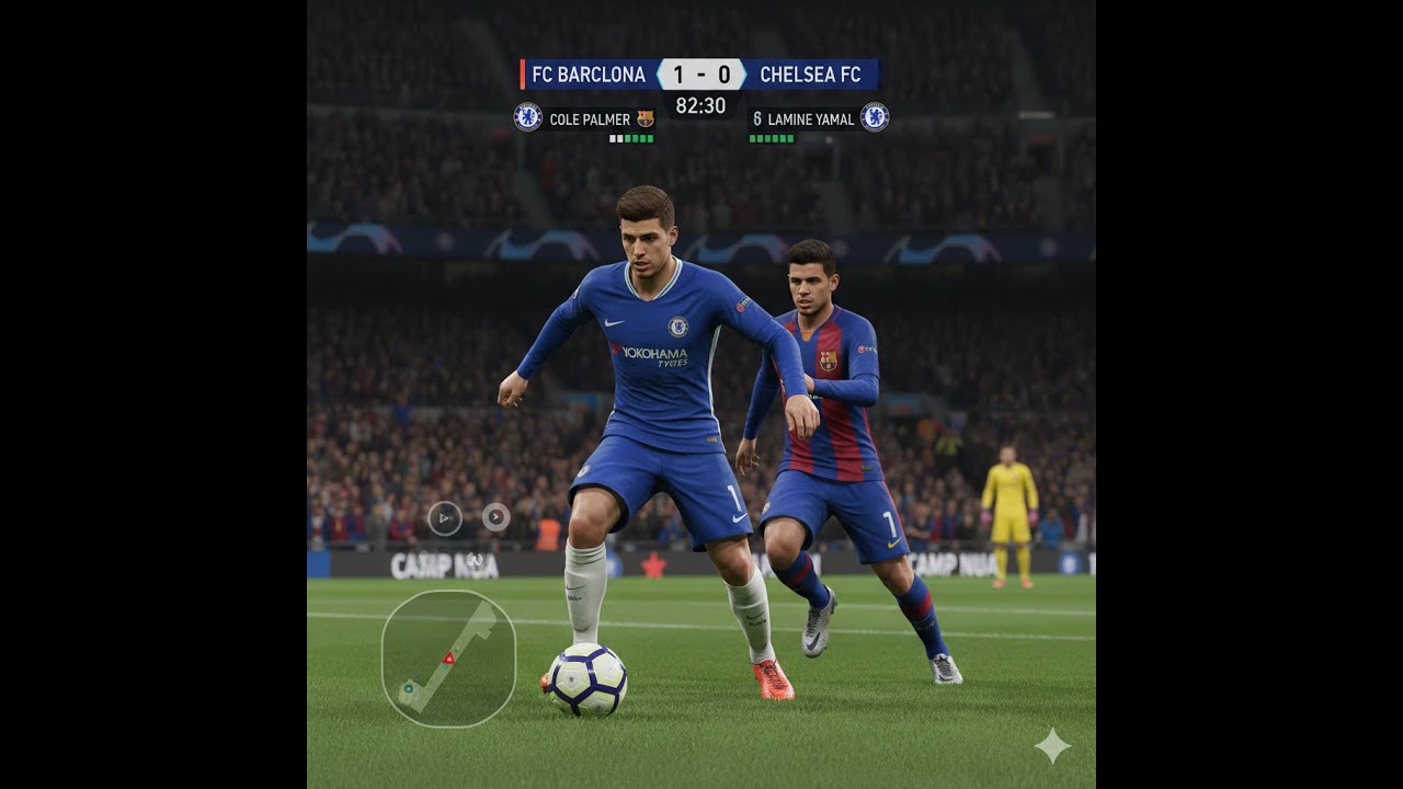 PES 2017 FC Barcelona vs Chelsea Football Match Live 