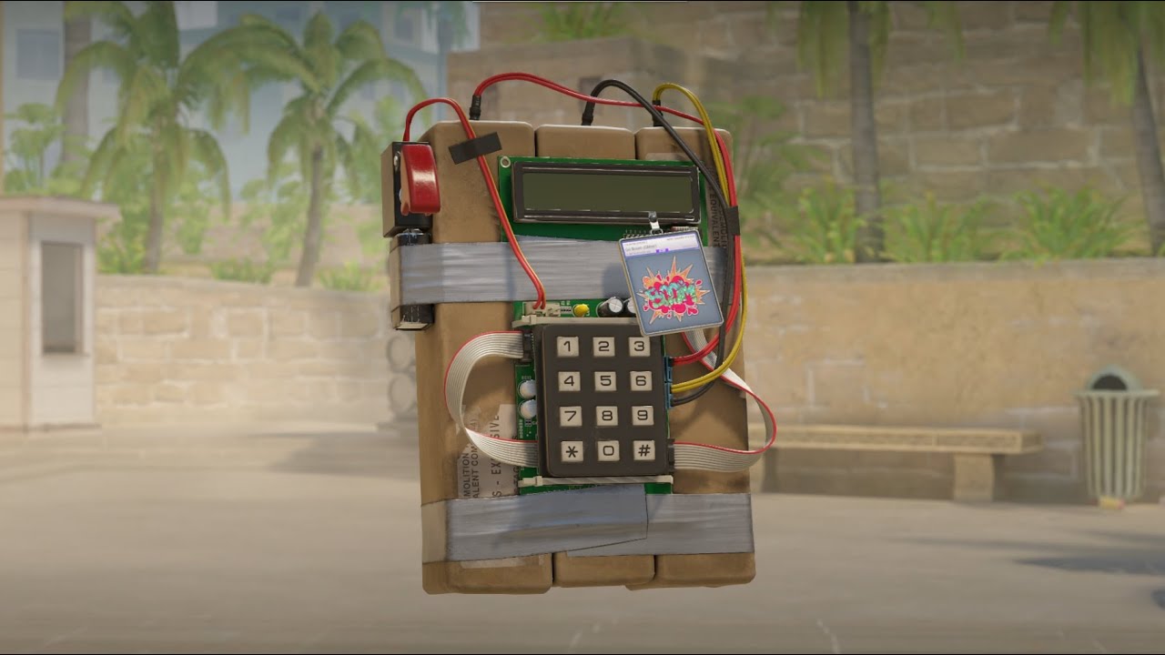 first ever bomb with boom sticker applied in cs2 history. - YouTube