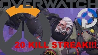 PoSeR's Overwatch 1st Reinhardt 20 Player Kill Streak