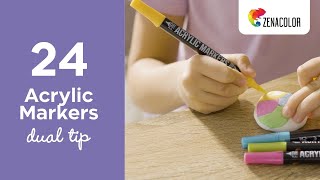 🖌️ Dual Tip Acrylic Markers – Your new creative essential!