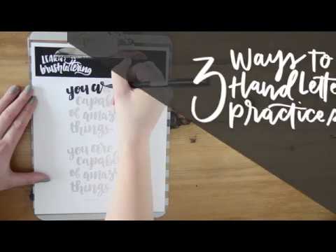 watercolour hand lettering for beginners - Lemon Thistle