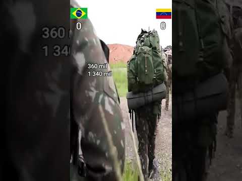 BRASIL vs VENEZUELA  comparação militar #shorts