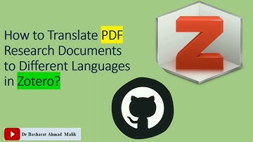 How to Translate PDF Research Documents to Different Languages in Zotero?