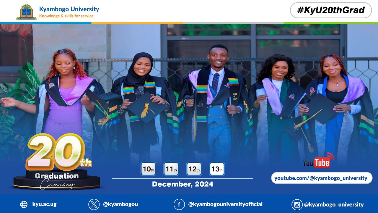 20th Kyambogo University Graduation  Ceremony Day 3 - Live